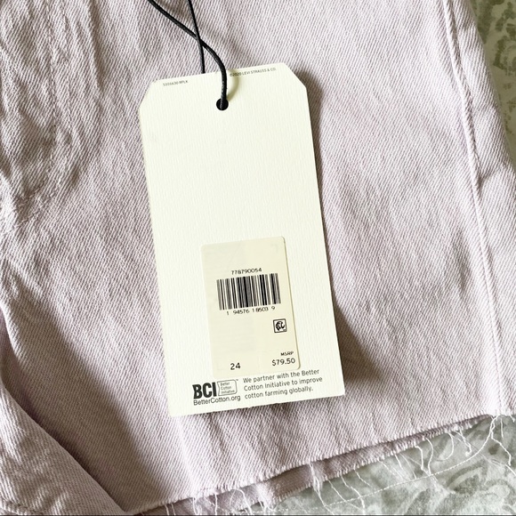 LEVI’S Ribcage Jean Shorts Purple 24 NWT - Picture 6 of 12